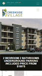 Mobile Screenshot of creeksidevillagecondos.ca